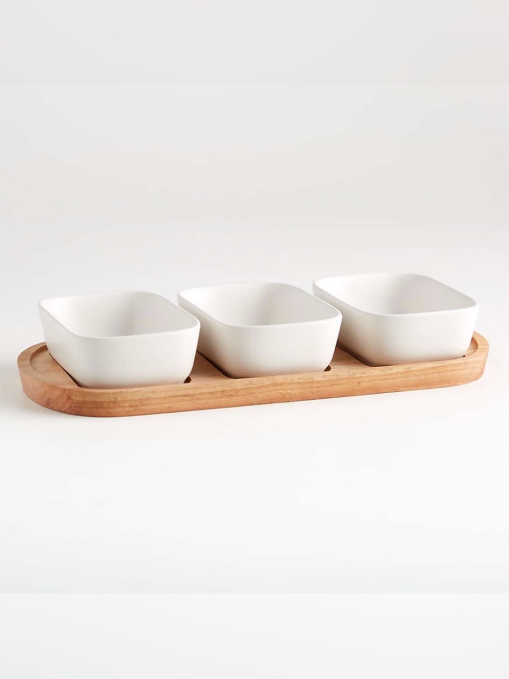 Crate&Barrel Oven-to-Table Oval Serving Bowls with Oval Platter